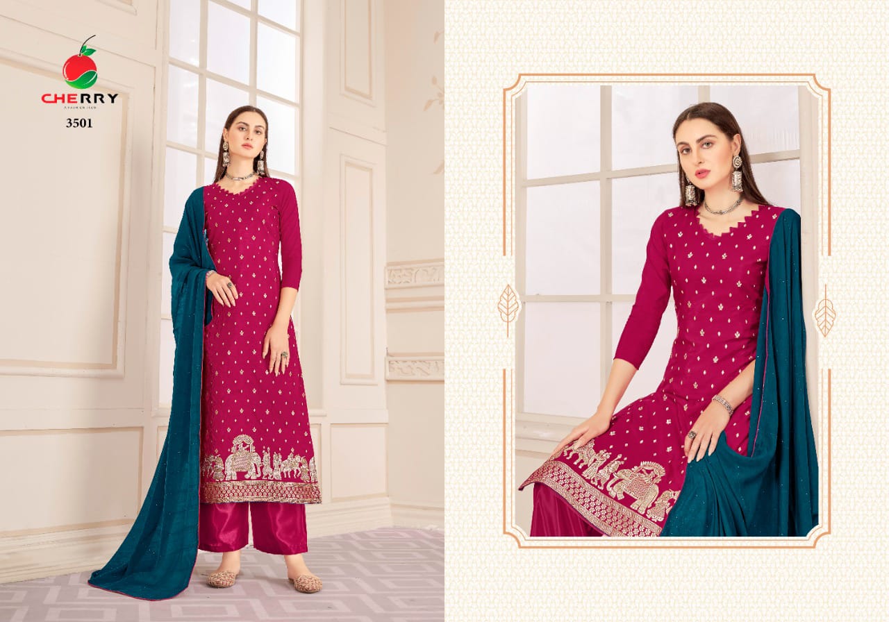 Cherry Jitta Festive Wear Fancy Wholesale Designer Salwar Suits